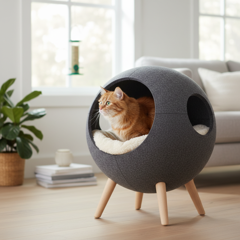 Как выбрать закрытые лежаки для кошек?