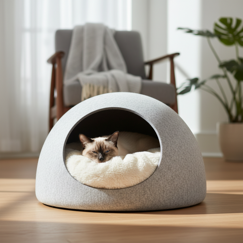 Закрытые лежаки для кошек как выбрать и где купить?