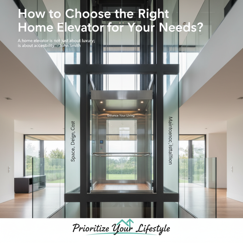 How to Choose the Right Home Elevator for Your Needs?