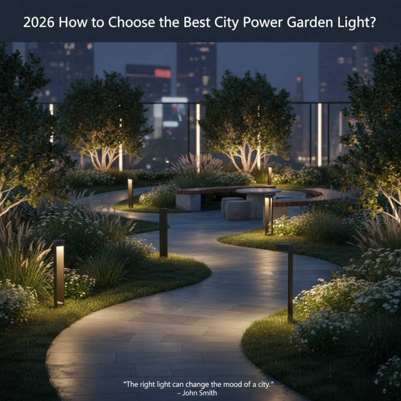 2026 How to Choose the Best City Power Garden Light?