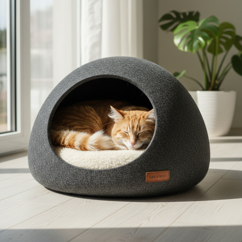 Лучшие 5 закрытых лежаков для кошек выбрать?