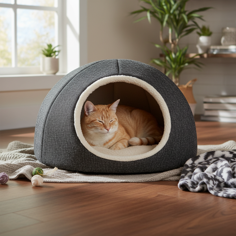 Закрытые лежаки для кошек как выбрать лучший?