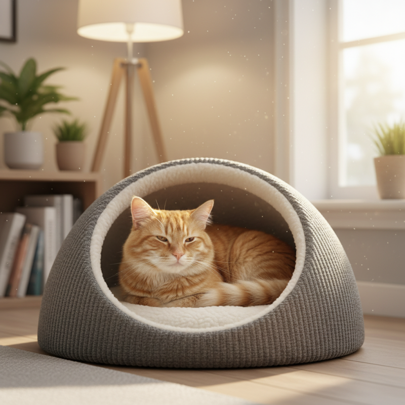 Почему закрытые лежаки для кошек лучше открыты?