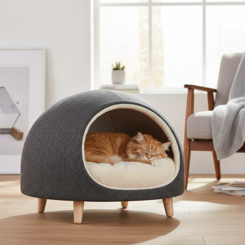 Закрытые лежаки для кошек как выбрать идеальную модель?