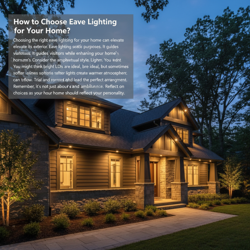 How to Choose Eave Lighting for Your Home?
