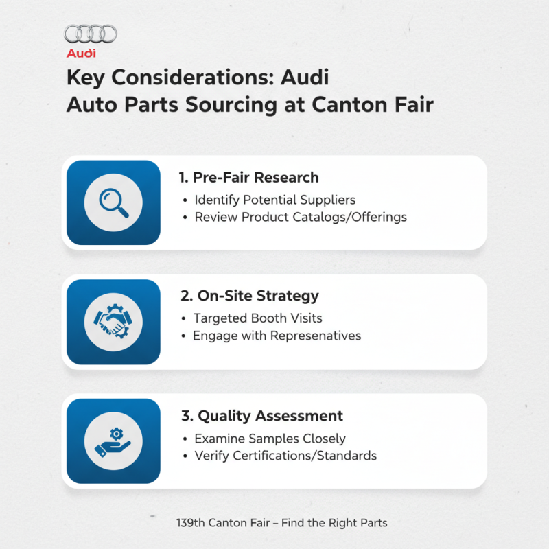 How to Source Audi Auto Parts at the 139th Canton Fair?