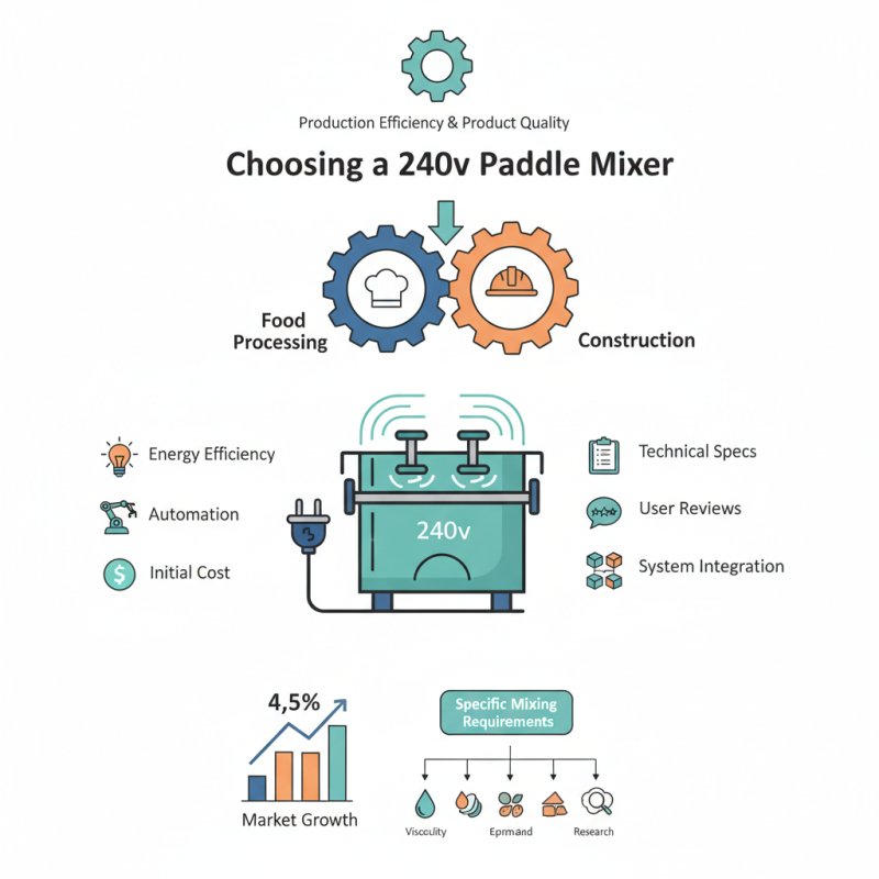 How to Choose the Right Paddle Mixer 240v for Your Needs?