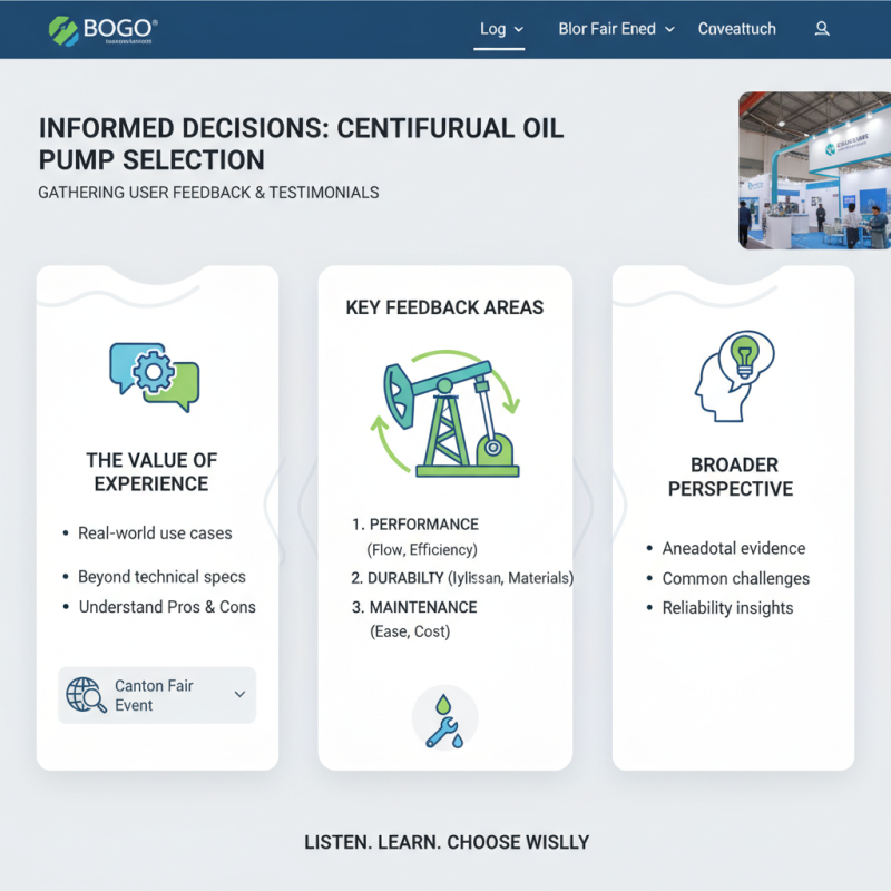 How to Choose the Best Centrifugal Oil Pump at Canton Fair?
