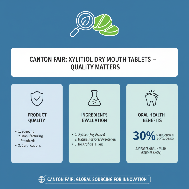 How to Choose Xylitol Dry Mouth Tablets at Canton Fair 2026?