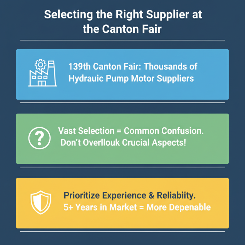 How to Choose Hydraulic Pump Motors at the 139th Canton Fair?