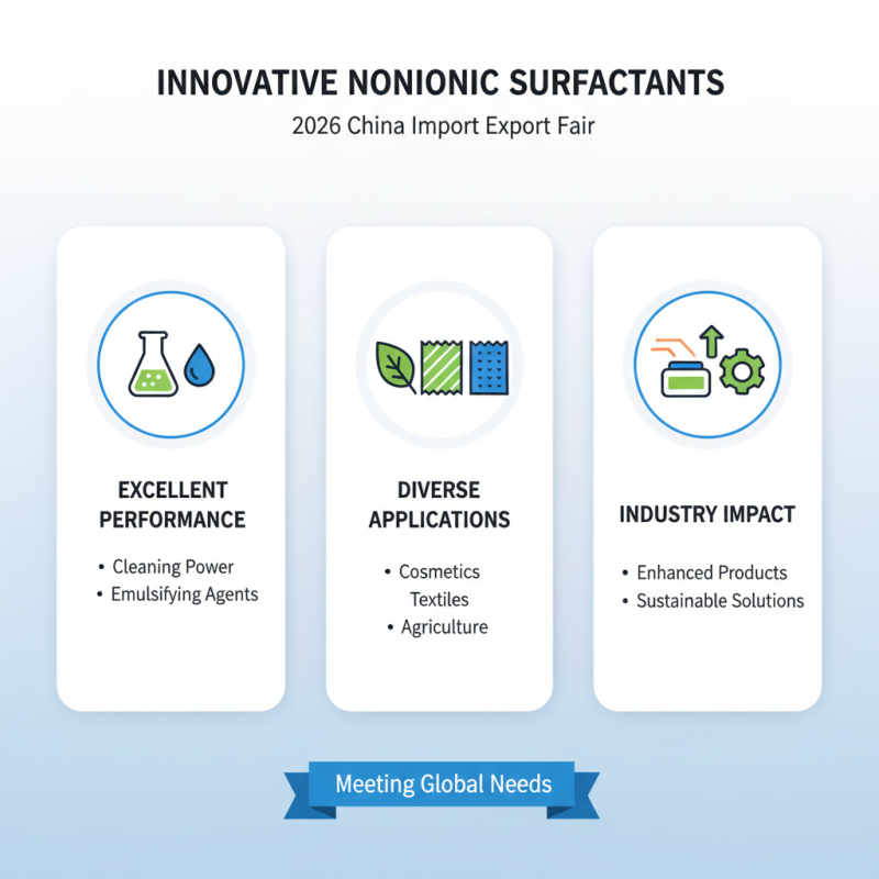 Best Nonionic Surfactants at China Import Export Fair 2026?