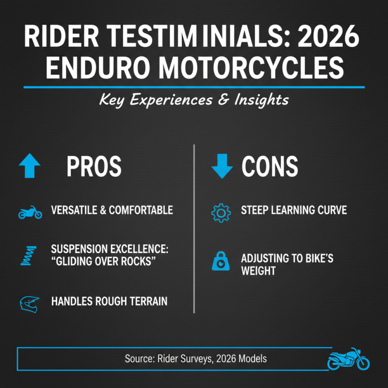 Top Enduro Motorcycle Models for Adventure Riders in 2026?