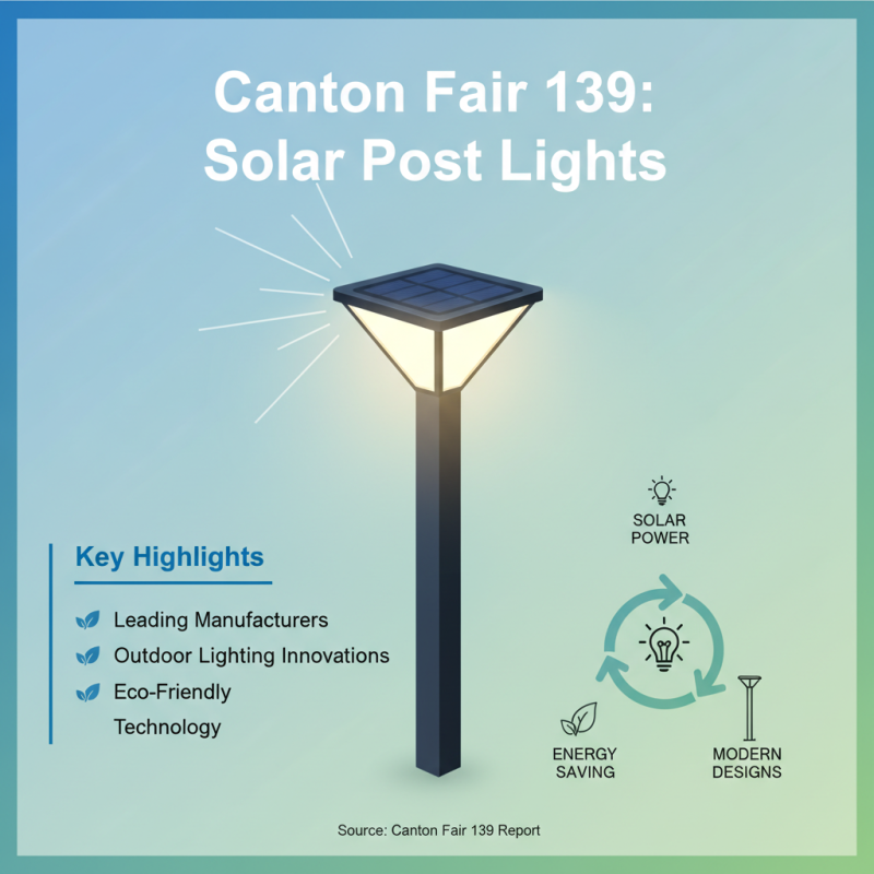 Top Solar Post Lights Outdoor from China at Canton Fair 139?