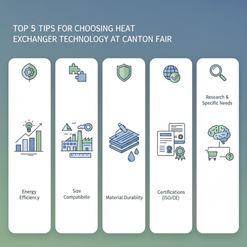 Top 5 Tips for Choosing Heat Exchanger Technology at Canton Fair?