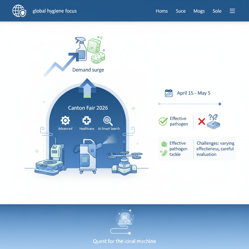 Top 10 Disinfecting Cleaning Machines at Canton Fair 2026?