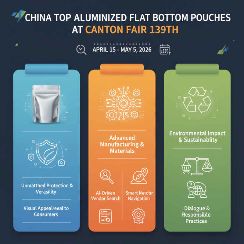 China Top Aluminized Flat Bottom Pouches at Canton Fair 139?