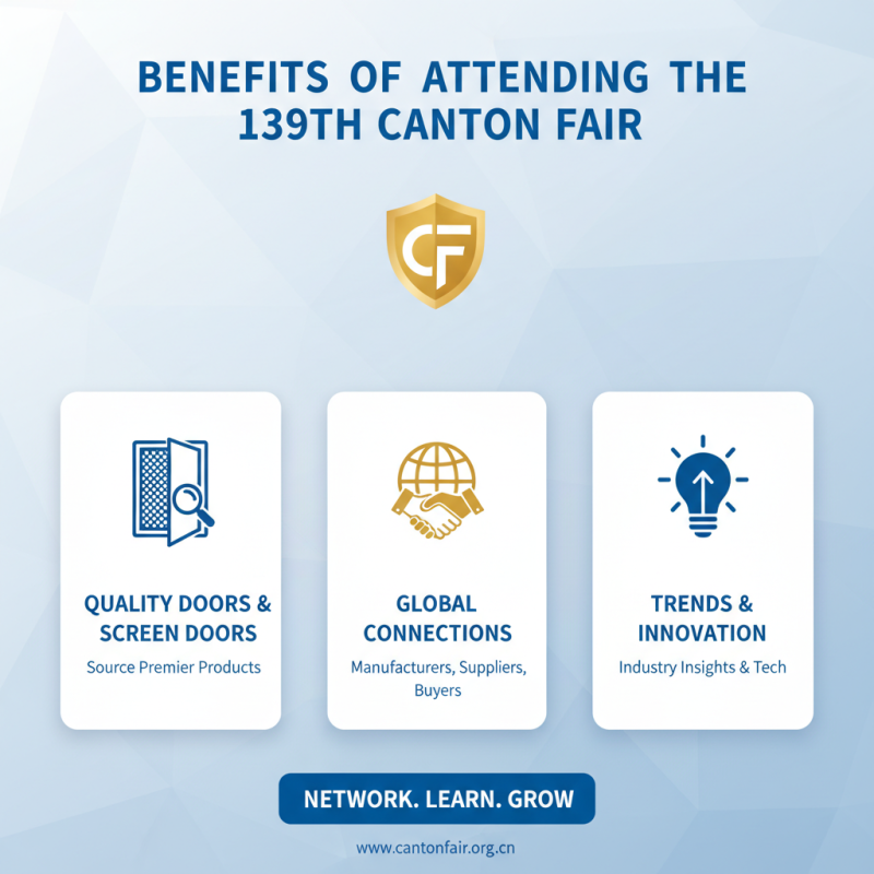 Why Choose Quality Doors and Screen Doors at the 139th Canton Fair?