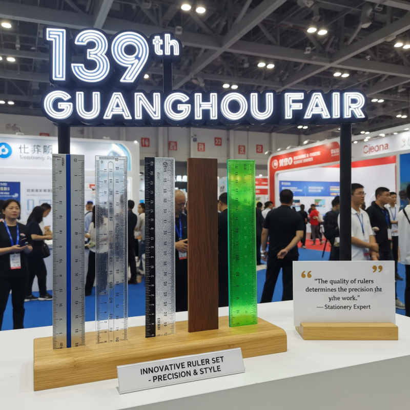 Набор линеек из 4 штук на 139-й ярмарке в Гуанчжоу?