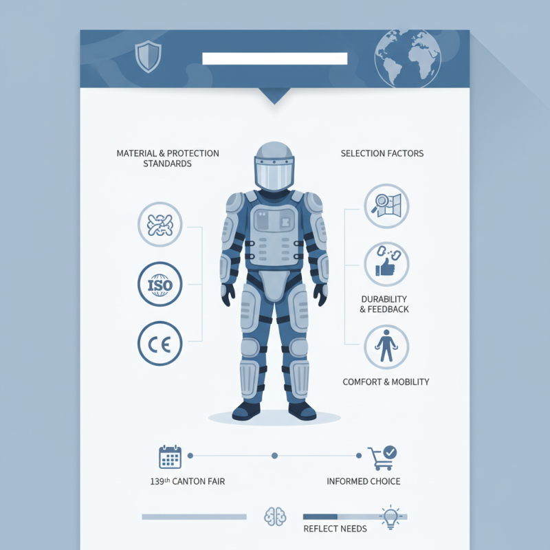 How to Choose the Best Anti-Riot Suit at the 139th Canton Fair?