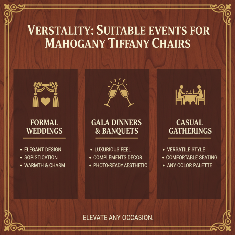 Why Choose Mahogany Tiffany Chairs for Your Event Decor?