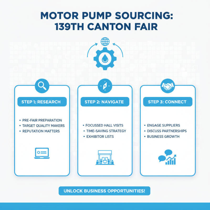 How to Source Motor Pumps at the 139th Canton Fair?