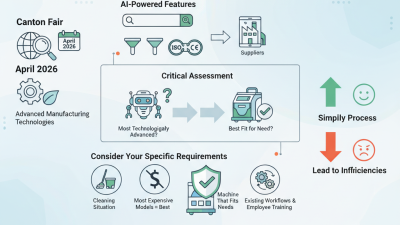 How to Choose the Best Disinfecting Cleaning Machine at Canton Fair?