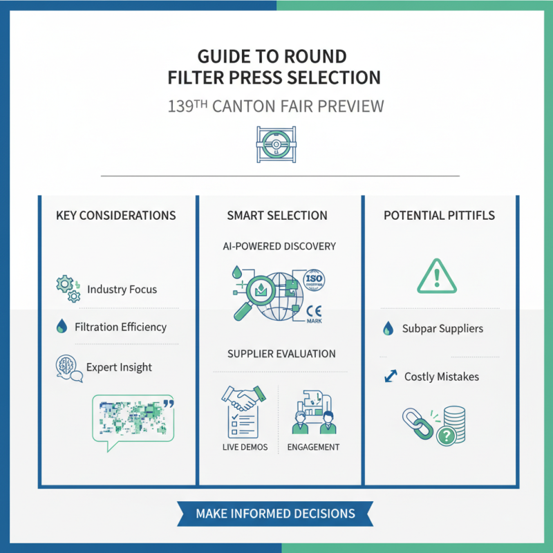 How to Choose Round Filter Press at the 139th Canton Fair?