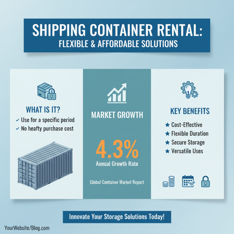 What is renting a shipping container and how can it benefit you?
