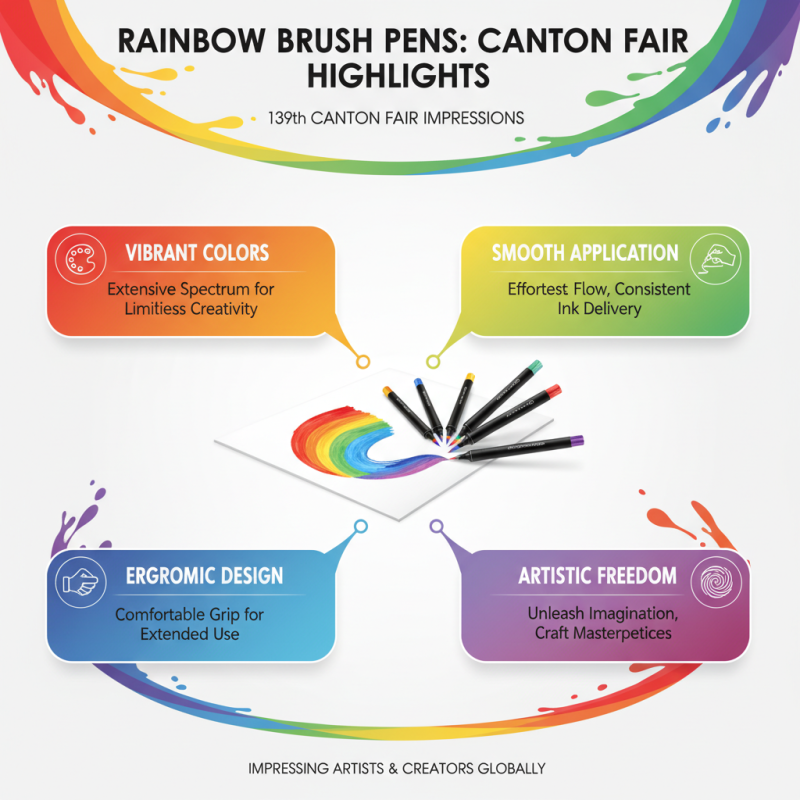 Why Choose Rainbow Brush Pens at 139th Canton Fair?