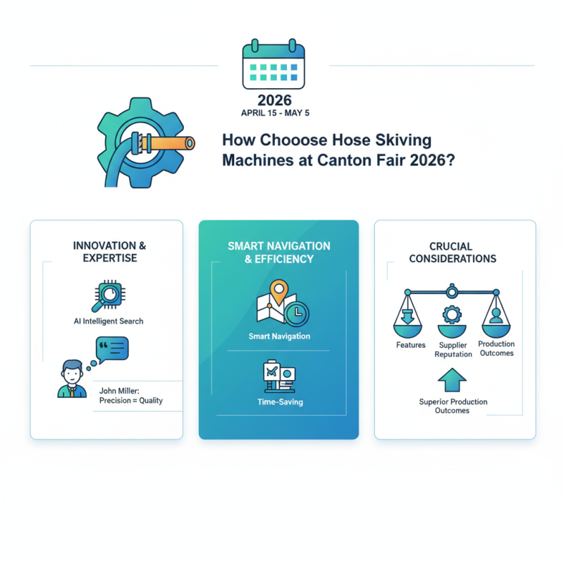 How to Choose Hose Skiving Machines at Canton Fair 2026?