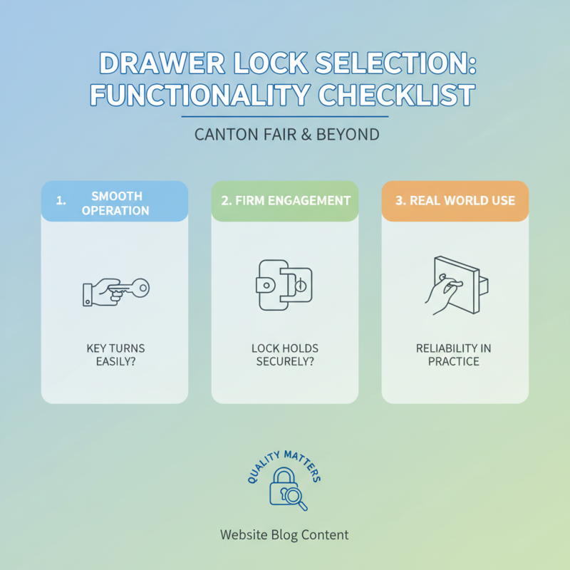 How to Choose Drawer Locks With Key at the 139th Canton Fair?