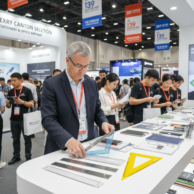 Как выбрать набор линейок из 4 штук на 139й Кантонской ярмарке?