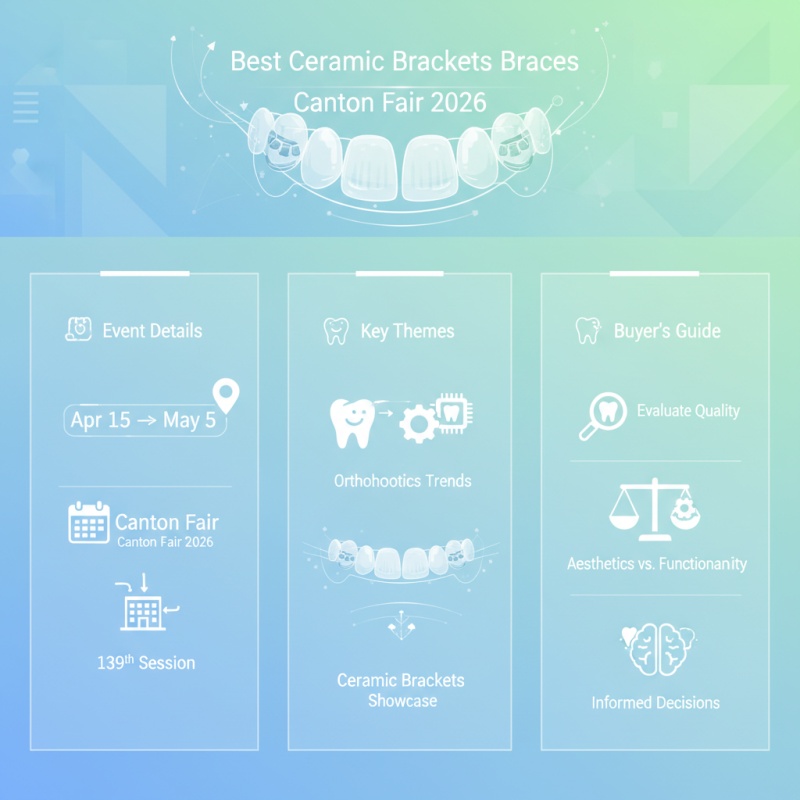 Best Ceramic Brackets Braces at Canton Fair 2026 What to Expect?