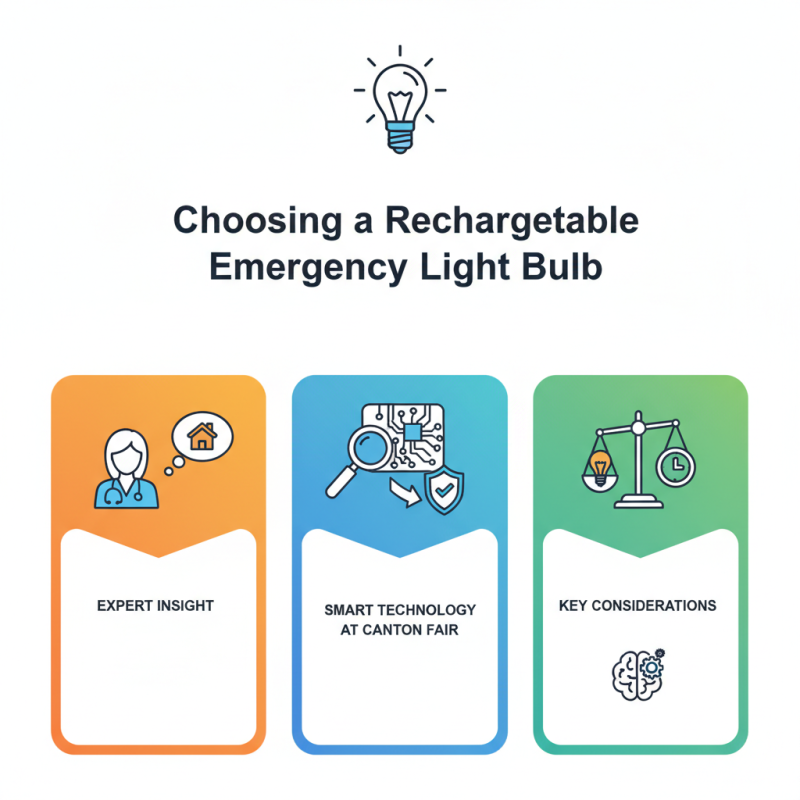 How to Choose a Rechargeable Emergency Light Bulb at Canton Fair?