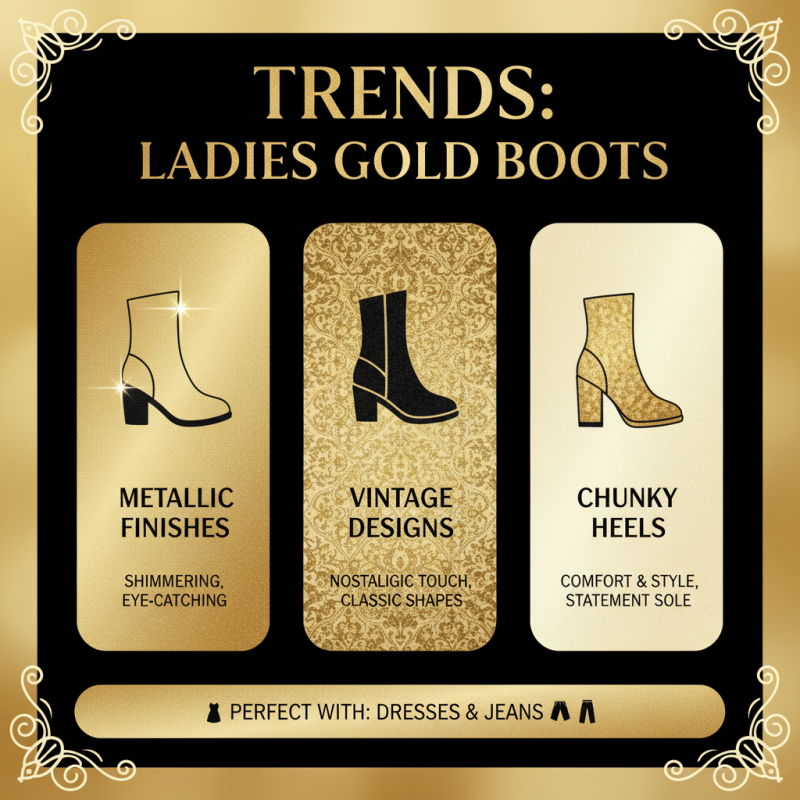 Top Ladies Gold Boots Styles You Need to Try This Season?