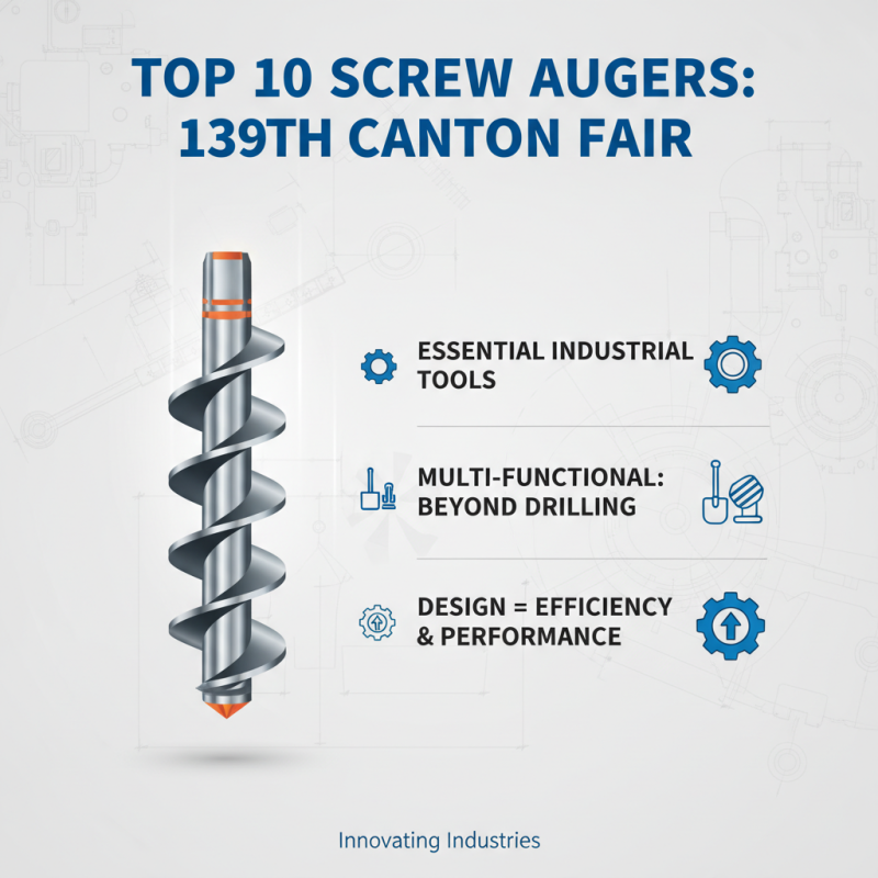 Top 10 Screw Augers to Discover at China's 139th Canton Fair?