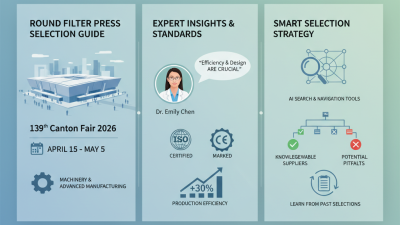 How to Choose Round Filter Press at the 139th Canton Fair?