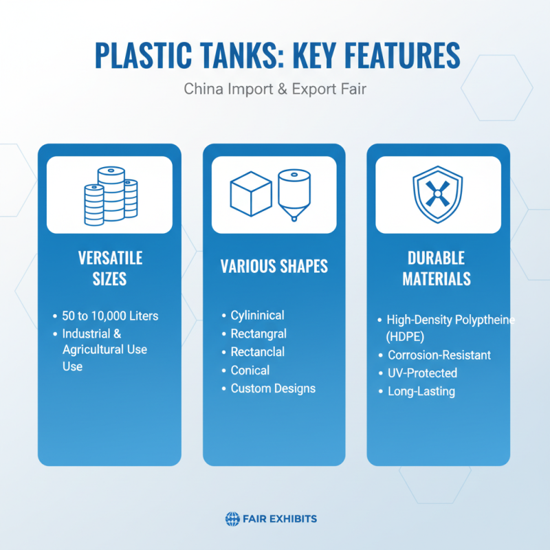 Top Plastic Tanks to Explore at China Import and Export Fair?