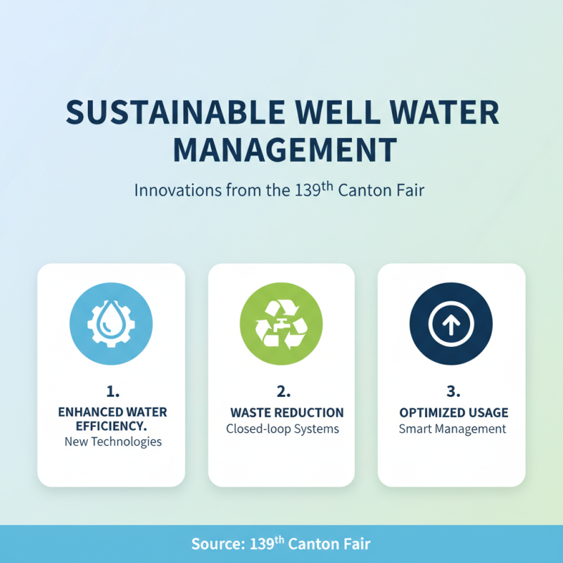 Top Well Water System Innovations at the 139th Canton Fair?