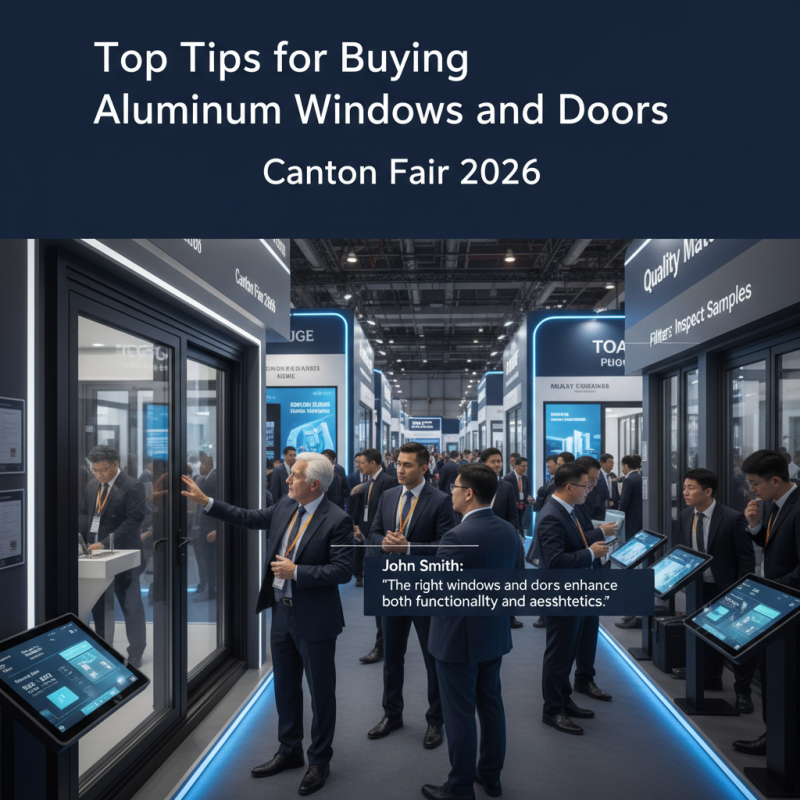 Top Tips for Buying Aluminum Windows and Doors at Canton Fair?
