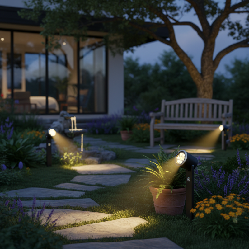 China Top Solar Motion Spotlights Outdoor for Effective Garden Lighting?