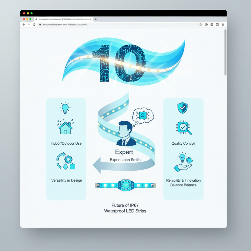 Top 10 IP67 Waterproof LED Strips for Today's Market Needs?