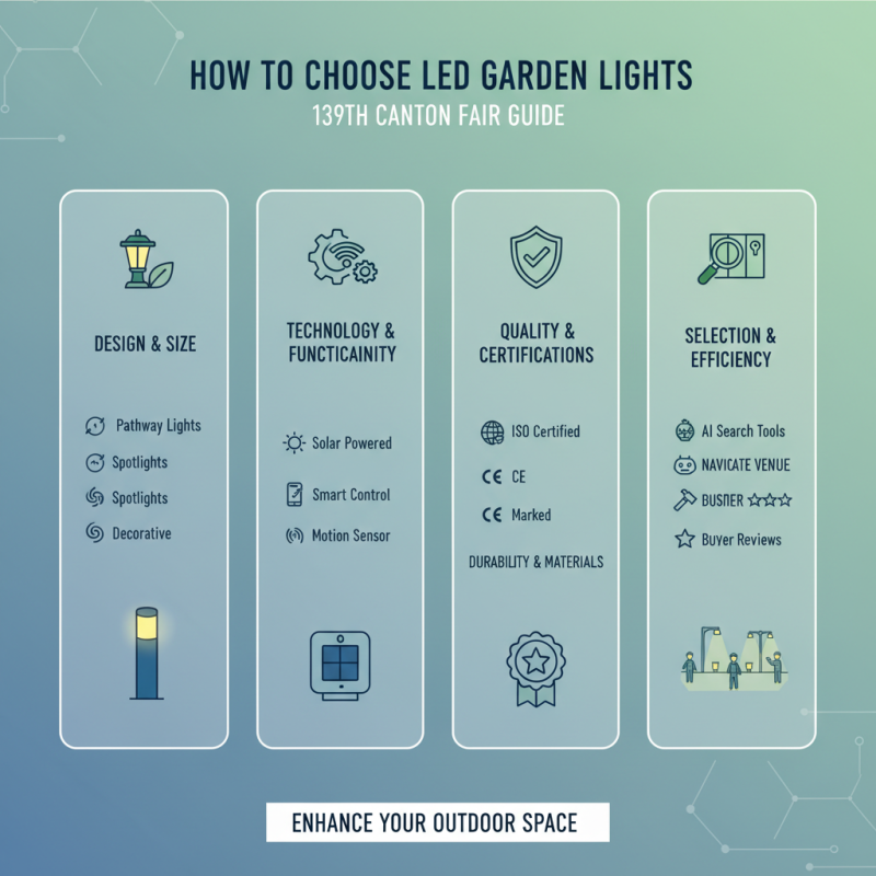 How to Choose LED Garden Lights at the 139th Canton Fair?