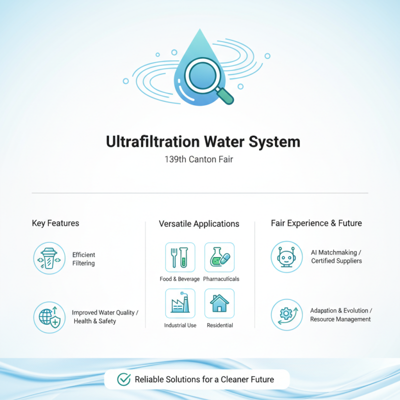 What is Ultrafiltration Water System Featured at 139th Canton Fair?