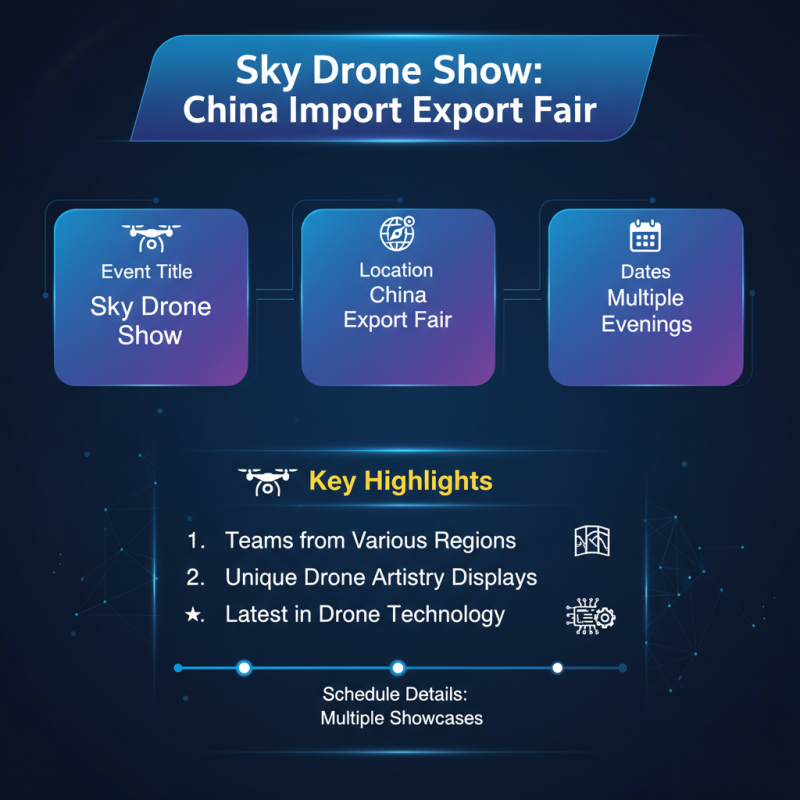 Sky Drone Show at China Import Export Fair What to Expect?