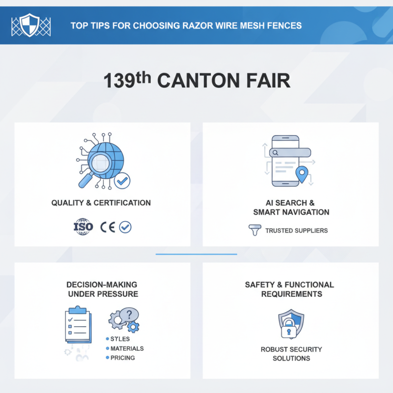 Top Tips for Choosing Razor Wire Mesh Fences at the 139th Canton Fair?