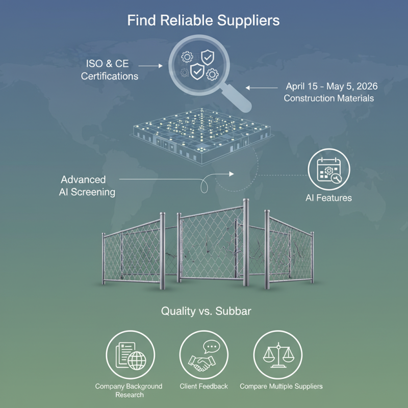 How to Find Reliable Chain Link Fence Suppliers at Canton Fair?