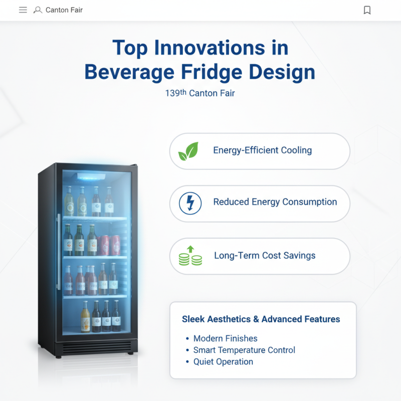 Top Drawer Beverage Fridge Trends at 139th Canton Fair?
