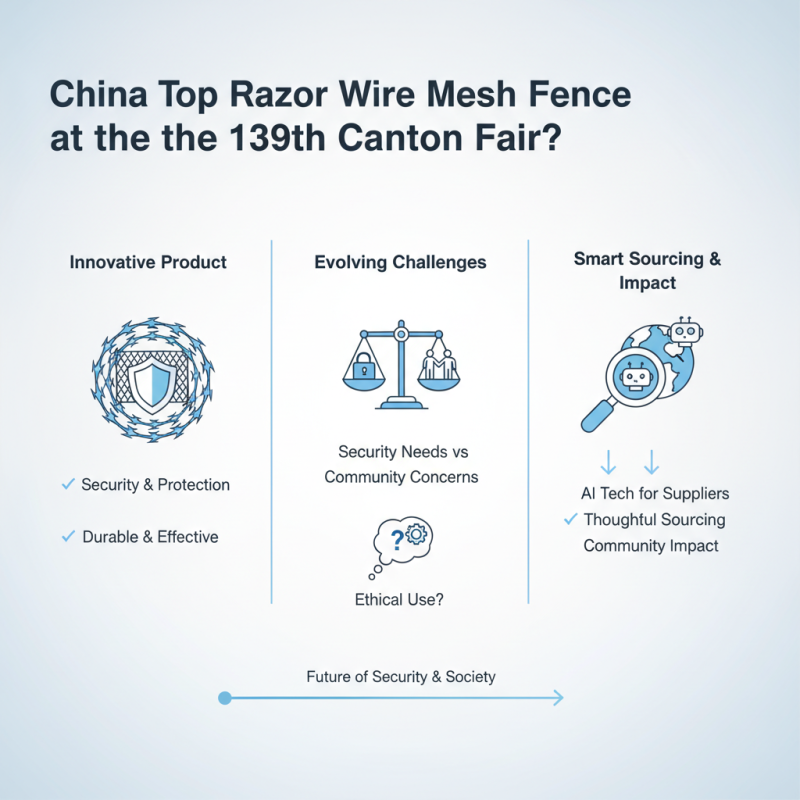 China Top Razor Wire Mesh Fence at the 139th Canton Fair?