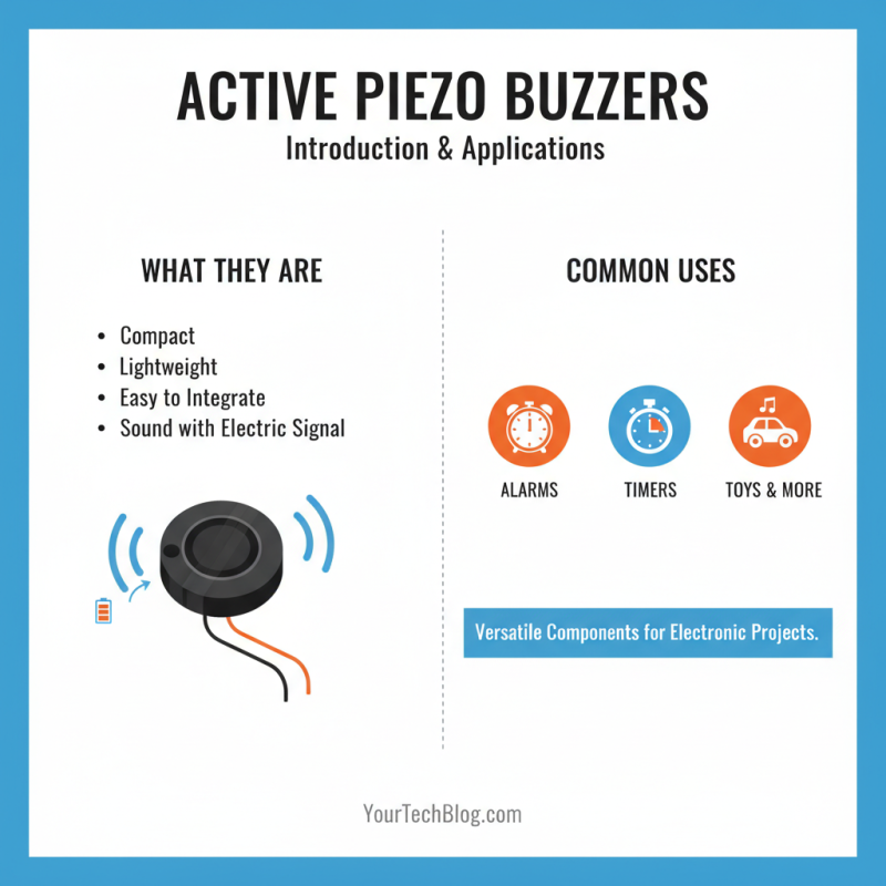 How to Use Active Piezo Buzzer for Your Electronic Projects?